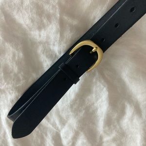 Black leather Jcrew belt